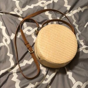 Forever 21 Straw Circle Crossbody